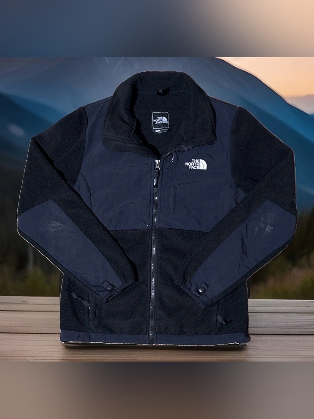 The North Face Denali Polartec Fleece Womens M Full Zip Black AC6W Outdoor
